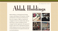 Desktop Screenshot of ablakholdings.com