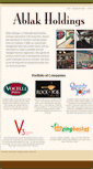 Mobile Screenshot of ablakholdings.com